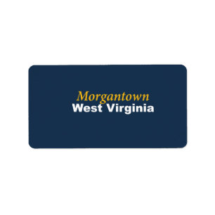 Étiquettes de Morgantown, Virginie-Occidentale