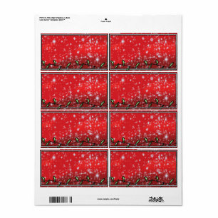 Étiquettes de Noël - Adresses personnalisables Éti