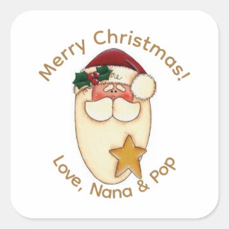 Étiquettes de Noël personnalisées au Père Noël de