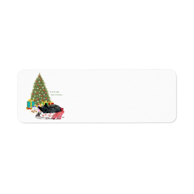 Étiquettes de Noël pour Scottie (Devant)