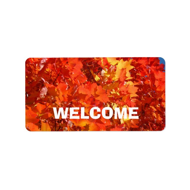 Étiquettes de nom de bienvenue Conférences Étiquet (Devant)