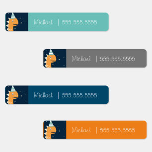 Étiquettes de nom de numéro de déjeuner de classe