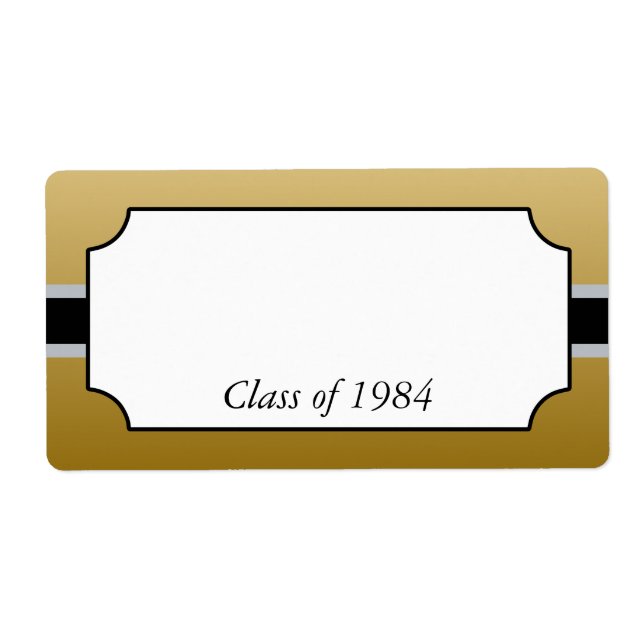 Étiquettes de nom de retrouvailles de classe de lu (Devant)