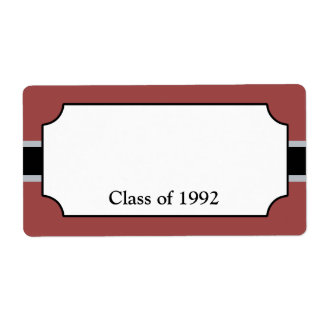 Étiquettes de nom de réunion de classe personnalis