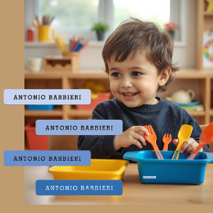 Étiquettes de nom de vêtements de garde d'enfants 