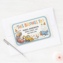 Étiquettes de nom pour enfants mignons : Ceci appa