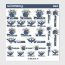 Étiquettes de noms personnalisés Eagles | Stickers