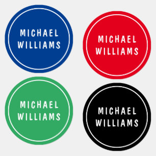 Étiquettes de noms personnalisés personnalisés min