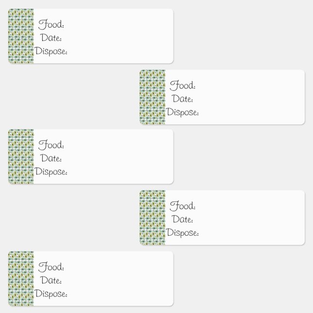 Étiquettes de nourriture pour organisation de cuis (Groupe)