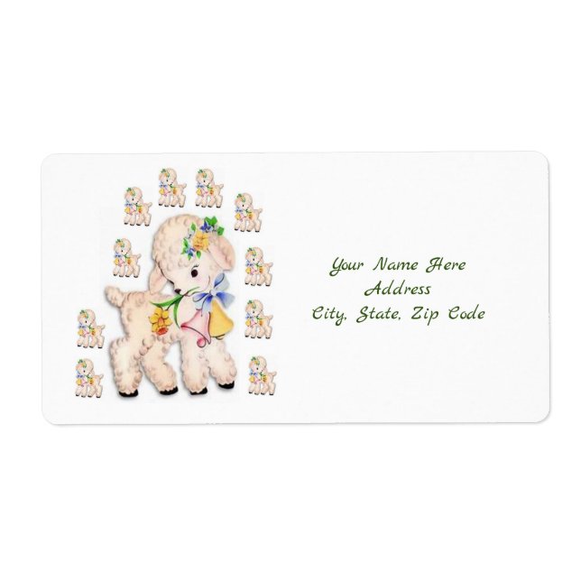 Étiquettes de Pâques (Devant)