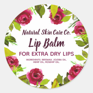 Étiquettes De Pies Violettes Et De Baume Lip Folif