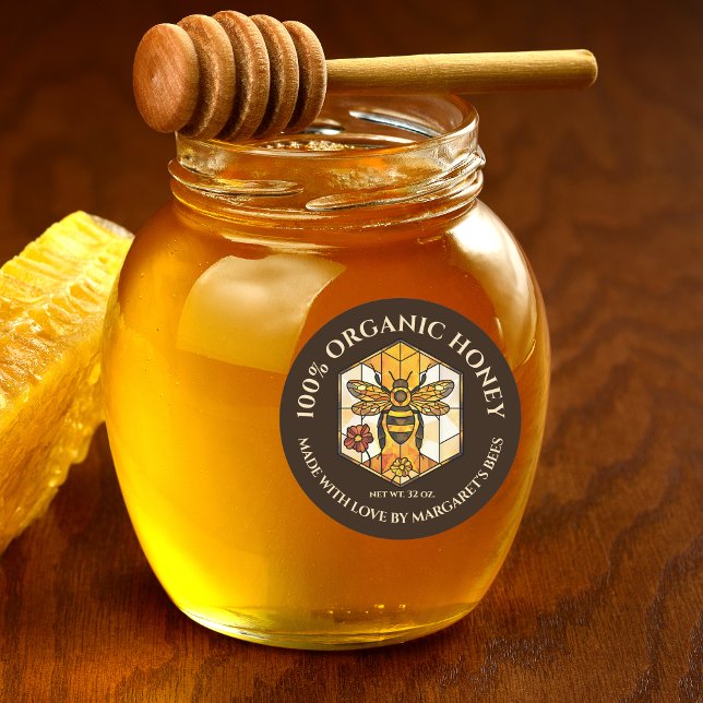 Étiquettes de pot de miel Abeille à miel Nid d'abe (Créateur téléchargé)