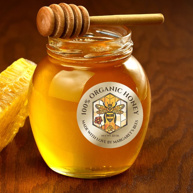 Étiquettes de pot de miel Abeille à miel Nid d'abe (Créateur téléchargé)