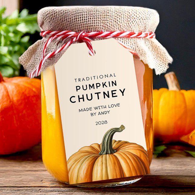 Étiquettes de pot de nourriture de chutney de citr (Créateur téléchargé)