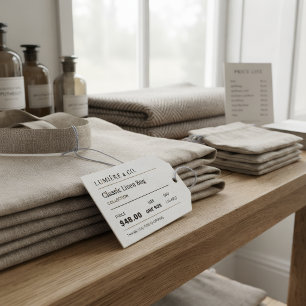 Étiquettes de prix de boutique, étiquettes de vent