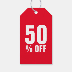 Étiquettes de prix de détail personnalisées à 50 %