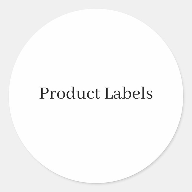 Étiquettes de produits (Devant)