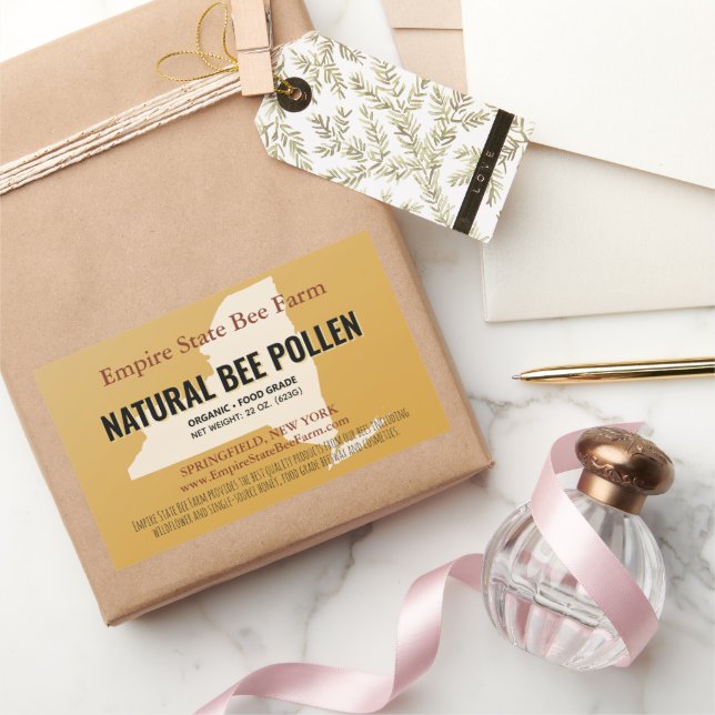 Étiquettes de produits alimentaires de l'apiculteu (Cadeaux)