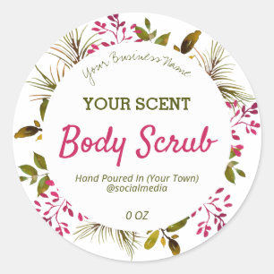 Étiquettes de produits blancs de verdure