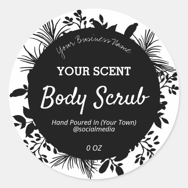 Étiquettes de produits botaniques remarquables (Devant)