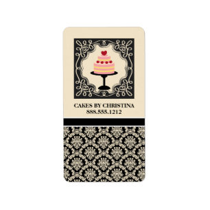 Étiquettes de produits d'affaires de boulangerie {