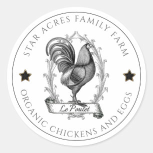 Étiquettes de produits de la ferme biologique