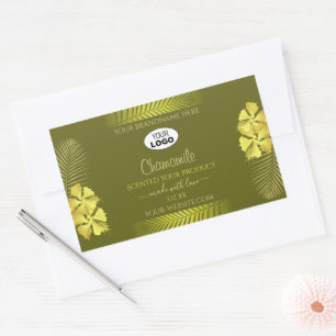 Étiquettes de produits de la moutarde Logo Fleurs