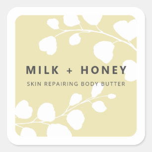Étiquettes de produits de Mocha beige beige bordé 