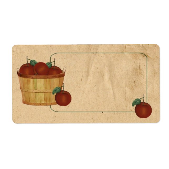 Étiquettes de produits de panier Apple (Devant)