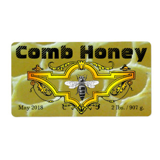 étiquettes de produits de pot "Comb Honey"