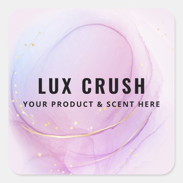 Étiquettes de produits d'encre à alcool luxueux (Devant)