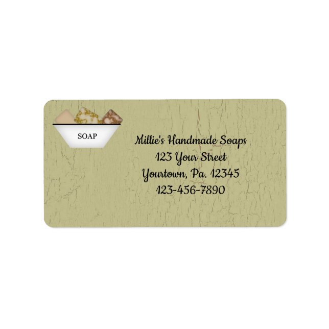 Étiquettes de produits du savon (Devant)