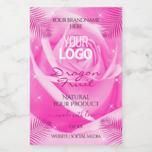 Étiquettes de produits floraux Logo de feuilles de