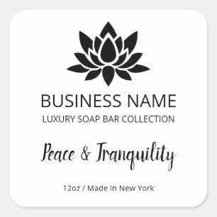 Étiquettes de produits Lotus Soap Bar Blanc