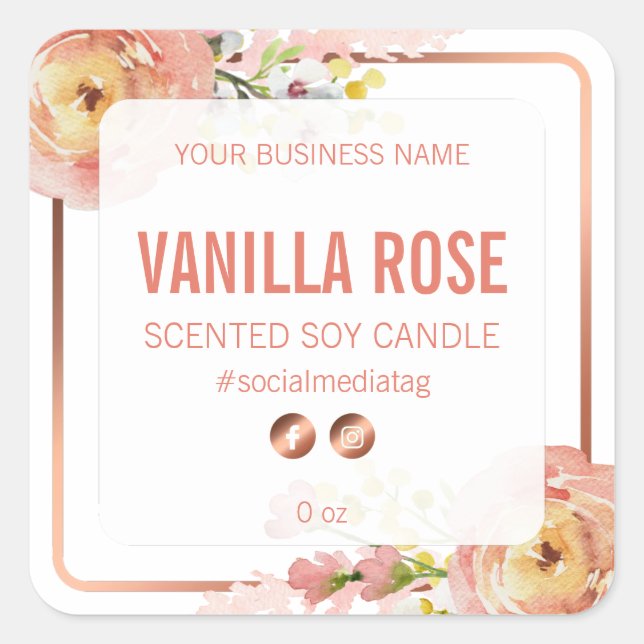 Étiquettes de produits pour les arrangements de fl (Devant)