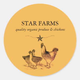 Étiquettes de produits promotionnels de ferme biol