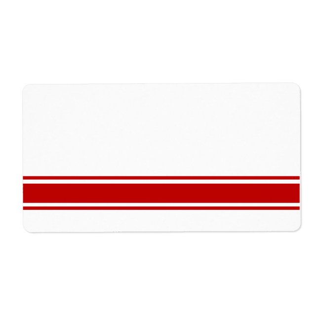 Étiquettes de produits Red Stripes (Devant)