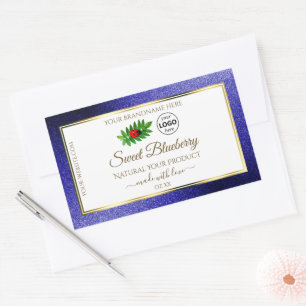 Étiquettes de produits Royal Bleu Blanc Ladybug av