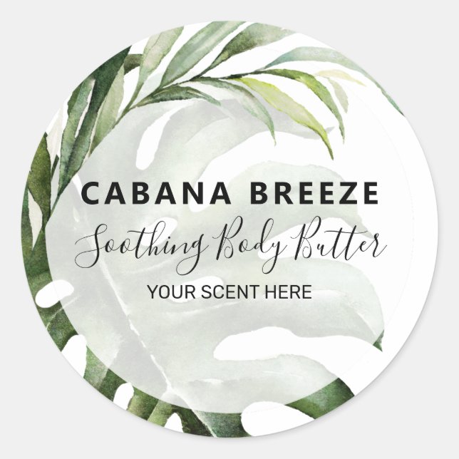 Étiquettes de produits tropicaux modernes (Devant)