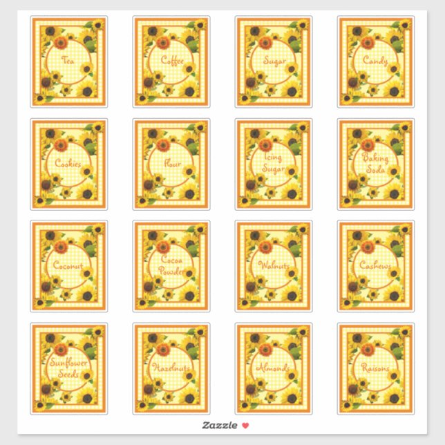 Étiquettes de rangement pour pot de cuisine Tourne (Feuille)