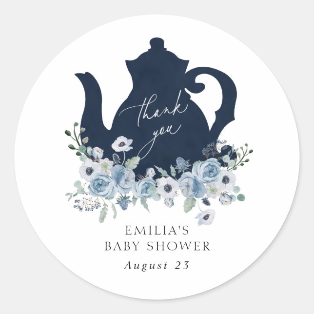 Étiquettes de remerciement Cadeau pour Baby Shower (Devant)