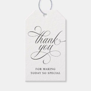 Étiquettes de remerciement de mariage élégantes et