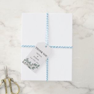 Étiquettes de remerciement de mariage minimalistes