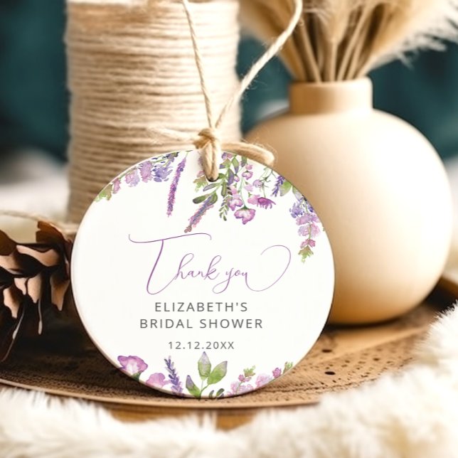 Étiquettes de remerciement Fleur de la prairie lil (Créateur téléchargé)