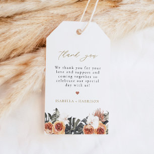 Étiquettes de remerciement KINSLEY Boho Terracotta