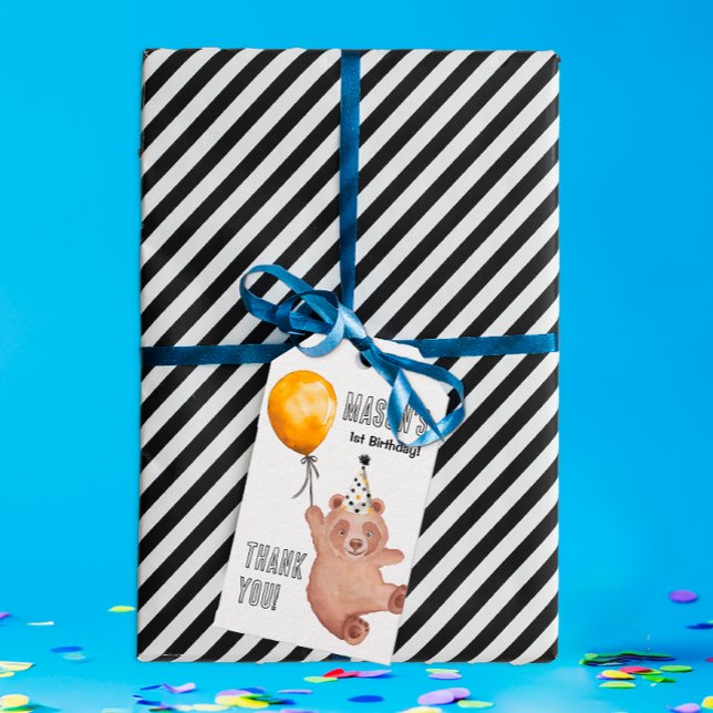 Étiquettes de remerciement pour anniversaire de ou (Thank You Gift Tag)