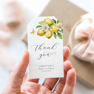 Étiquettes de remerciement pour Baby Shower au cit