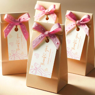 Étiquettes de remerciement pour Baby Shower avec d