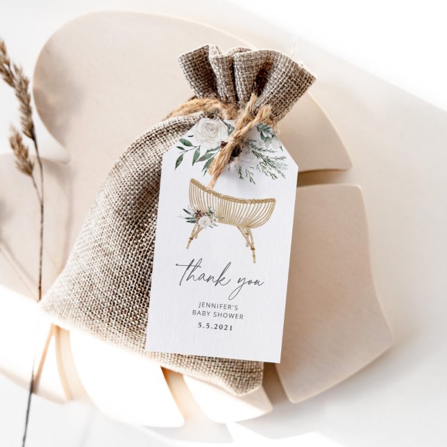 Étiquettes de remerciement pour baby shower avec t (Créateur téléchargé)