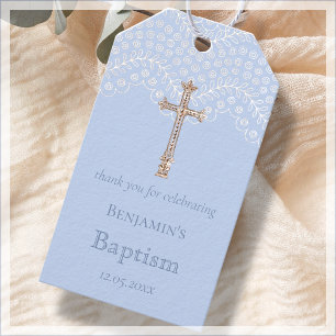 Étiquettes de remerciement pour cadeaux de baptême